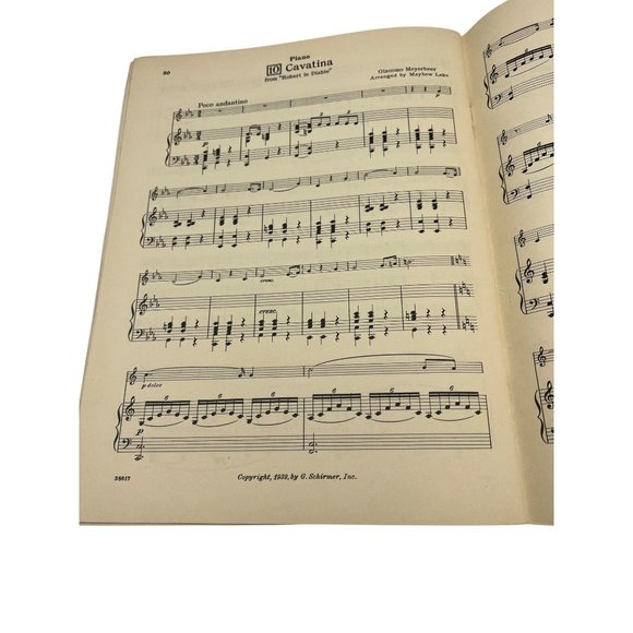 1939 G Schirmer Ten Star Solo Collection of Favorite Melodies for B♭ Clarinet - Picture 6 of 7